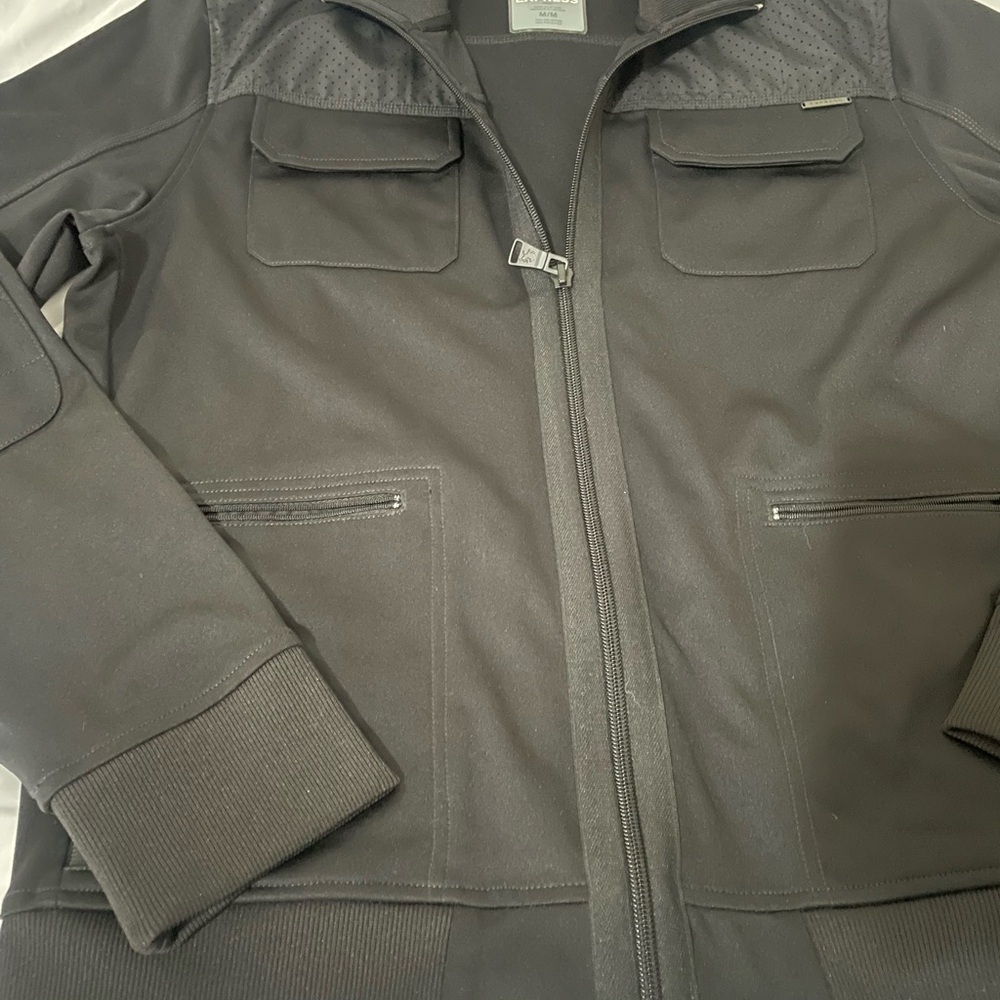 Express Men's Dark Charcoal Military Jacket